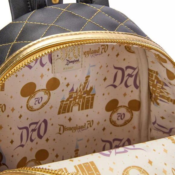 Loungefly Sleeping Beauty Castle Mini Backpack Disneyland 70th Anniversary NWT​ main image 4